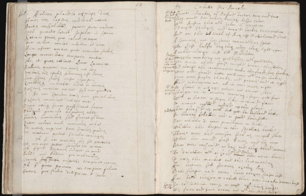 Ein aufgeschlagenes Buch mit Text auf seinen Seiten.