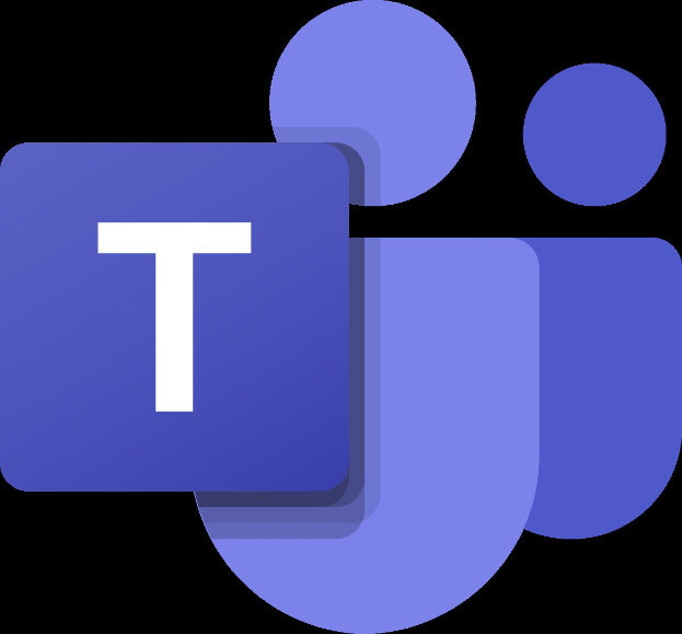 Blaues Microsoft Teams-Icon mit weißem Hintergrund, das ein zentrales weißes 'T' zeigt.
